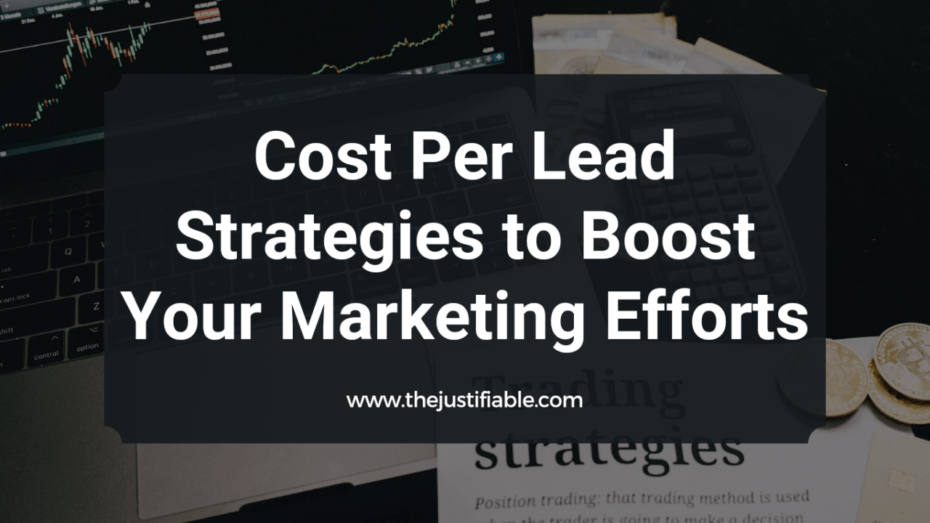 The image is a graphic related to Cost Per Lead Strategies.