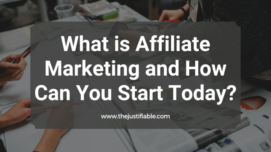The image is a graphic related to what is affiliate marketing.