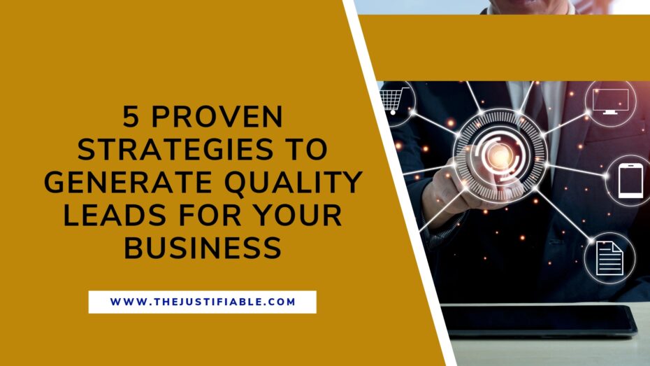 The image is a graphic related to: quality leads.