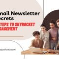 The image is a graphic related to: email newsletters.