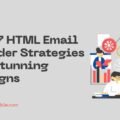 The image is a graphic related to html email builder.