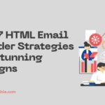 The image is a graphic related to html email builder.