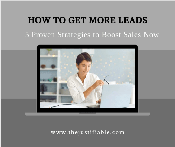 The image is a graphic related to: how to get more leads.