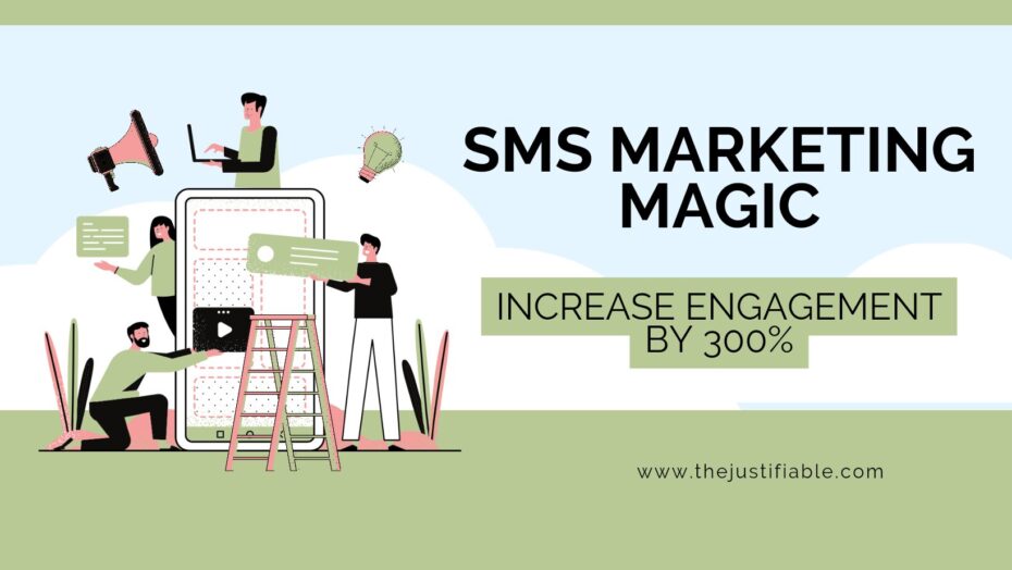 The image is a graphic related to sms marketing.