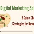 The image is a graphic related to digital marketing solutions.