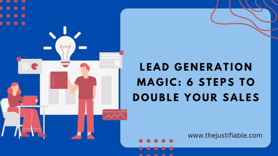 The image is a graphic related to lead generation.