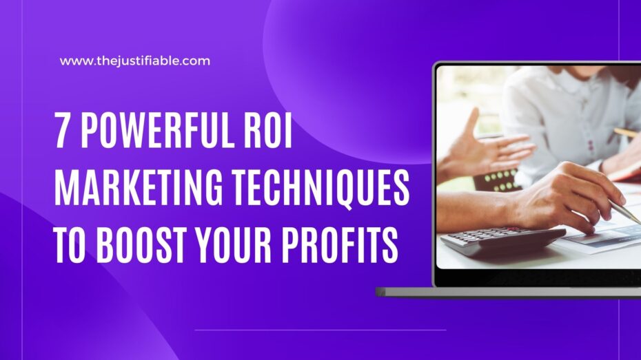 The image is a graphic related to: ROI marketing.