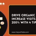 The image is a graphic related to drive organic traffic.
