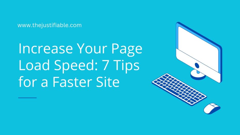 The image is a graphic related to page load speed