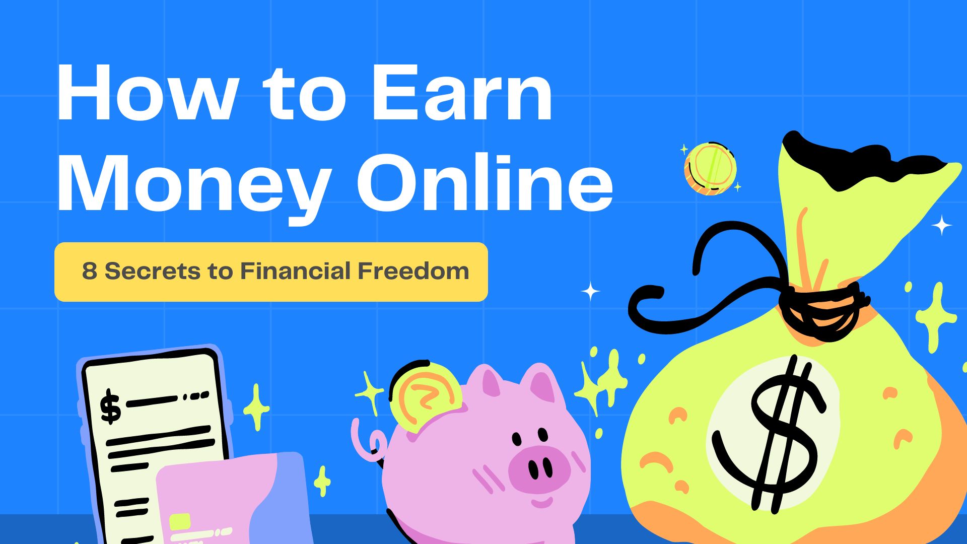 The image is a graphic related to how to earn money online.