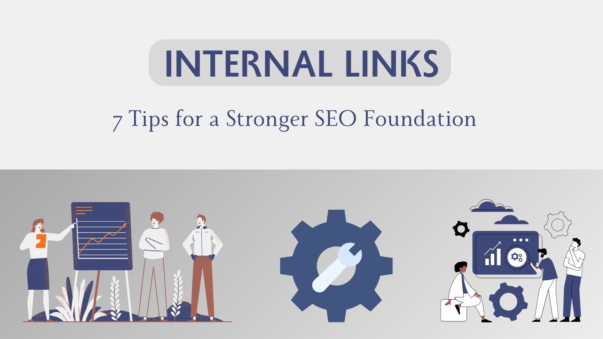 The image is a graphic related to internal links.