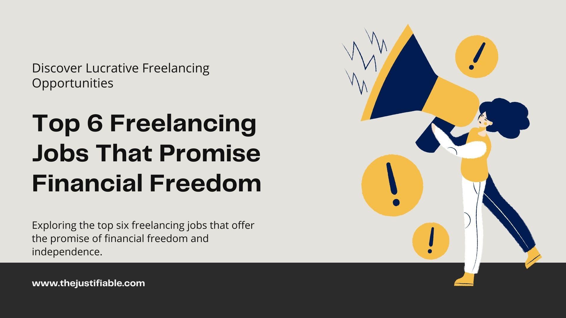 The image is a graphic related to freelancing jobs.