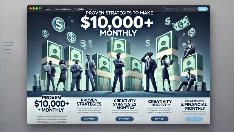 Proven Strategies To Make $10,000+ Monthly