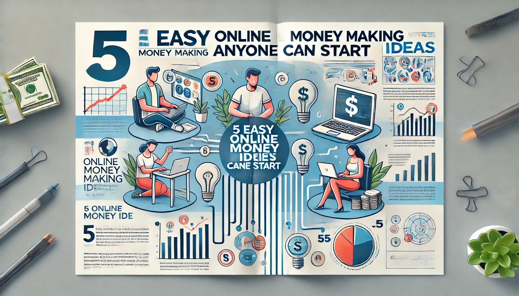 5 Easy Online Money Making Ideas Anyone Can Start