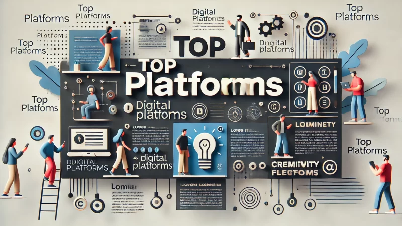 A modern, informative image in a 16:9 aspect ratio titled 'Top Platforms.'