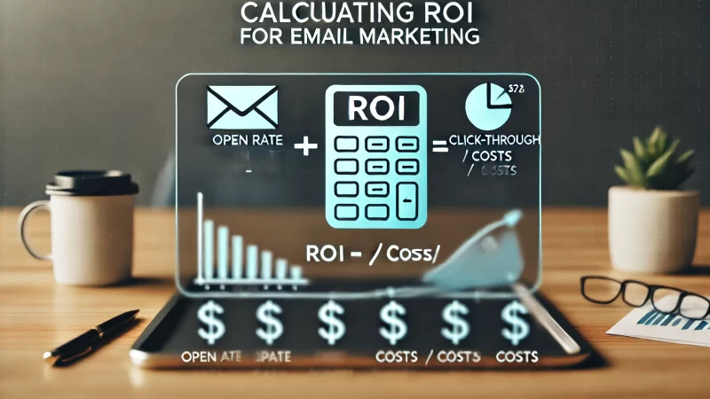 An image illustrating the concept of calculating ROI for email marketing. 