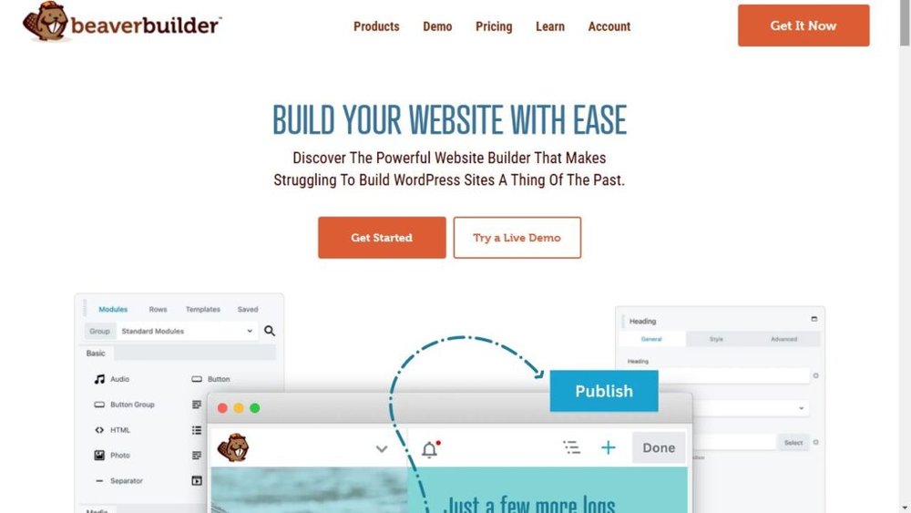 This image is a grapich related to Beaver Builder.