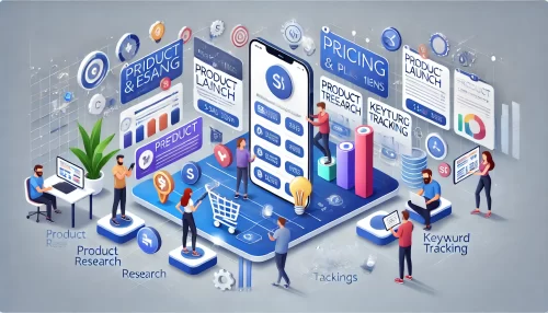 Viral Launch Chrome Extension: The Ultimate Tool for Sellers A modern and informative image featuring animated characters and scenes related to pricing and plans for the Viral Launch Chrome Extension.