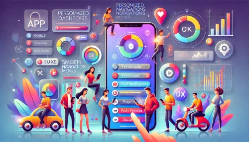 How Betterment Robo Advisor Can Maximize Your Investments A modern, informative illustration featuring animated characters interacting with a mobile app.