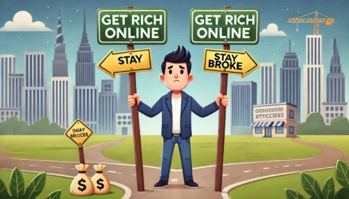 Read more about the article Get Rich Online or Stay Broke: The Choice Is Yours