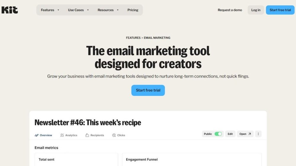 3. ConvertKit: Ideal for Creators and Info Marketers
