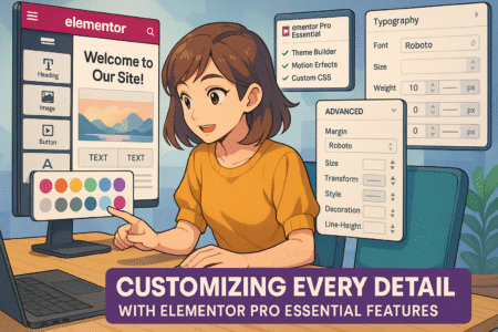 How Elementor Pro Essential Transforms Your Web Design Customizing Every Detail With Elementor Pro Essential Features