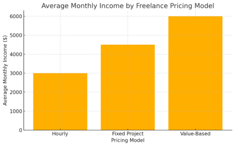 Freelance Money Making: How I Made $10K in 3 Months An informative illustration about
Average Monthly Income By Freelance Pricing Model