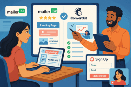 How to Use MailerLite (Step-by-Step Beginner’s Guide 2025) An informative illustration about
Design Landing Pages and Signup Forms That Convert