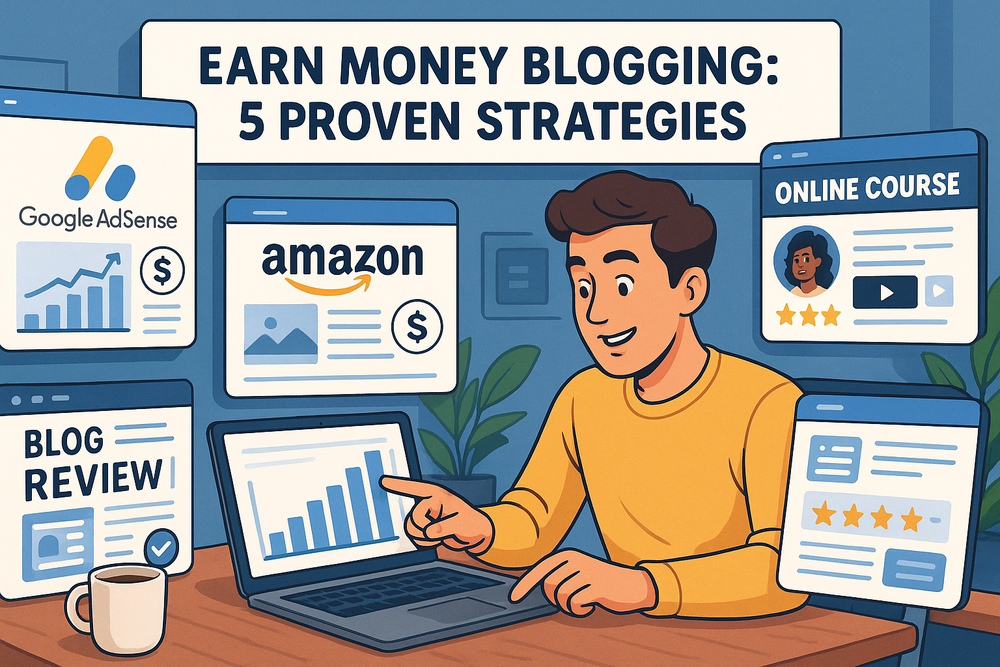 You are currently viewing Earn Money Blogging: 5 Proven Strategies
