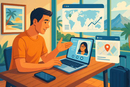 Why Being Your Own Boss Is Totally Worth It An informative illustration about
More Flexibility to Travel, Relocate, or Work Remotely