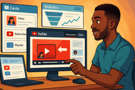 Get YouTube Views on Autopilot With This Powerful Strategy! An informative illustration about
Set Up End Screens And Cards That Funnel Views
