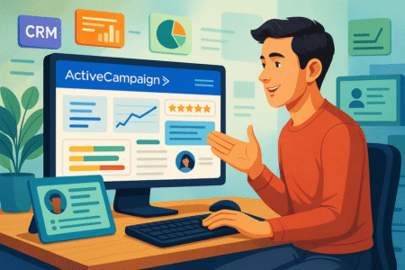 Top Aweber Alternatives for 2025: Cheaper & Better Options An informative illustration about
ActiveCampaign: Premium Alternative With Smarter CRM