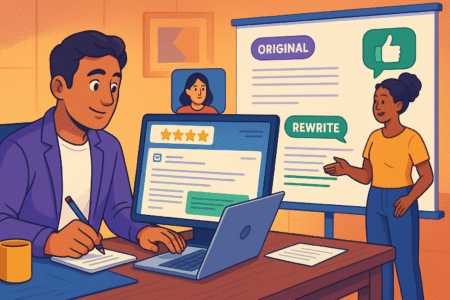 Paraphrasing Tool Quillbot Reviewed on 10 Texts An informative illustration about
Email Copy Professionalism and Clarity in Rewrites