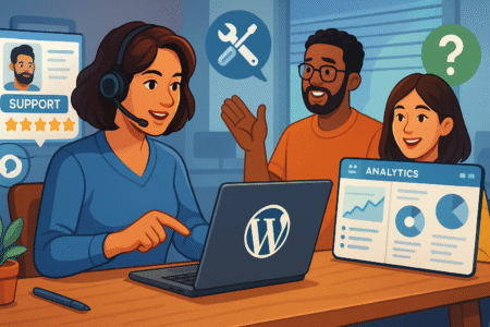 InMotion WordPress Hosting: Fast, Secure, Reliable An informative illustration about
Expert-Level Support Tailored For WordPress Users