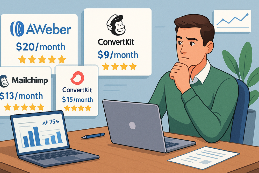 An informative illustration about
How Aweber Cost Compares to Competitors