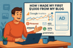 How I Made My First $1,000 From My Blog