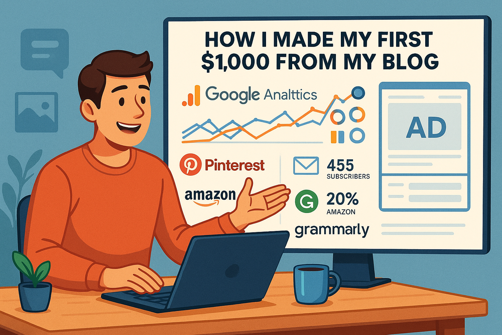 You are currently viewing How I Made My First $1,000 From My Blog