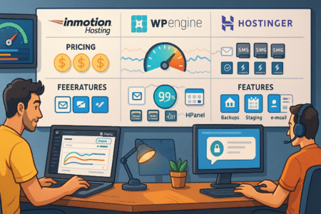 InMotion Hosting Reviews: Is It Worth the Price? An informative illustration about
InMotion Hosting vs WP Engine vs Hostinger Which Fits Your Needs