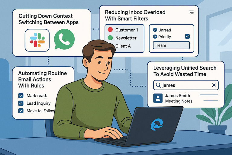 Mailbird Download: Save Hours on Email Every Week An informative illustration about
Proven Ways Professionals Save Hours Using Mailbird