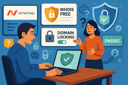 5 Reasons Namecheap Domain Beats Competitors An informative illustration about
Robust Security Features at No Extra Charge