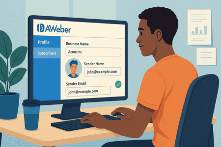 Aweber Sign Up Walkthrough: Get Started Fast & Free An informative illustration about
Set Up Your Aweber Profile And Sender Details