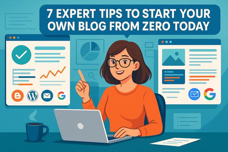 You are currently viewing 7 Expert Tips to Start Your Own Blog From Zero Today