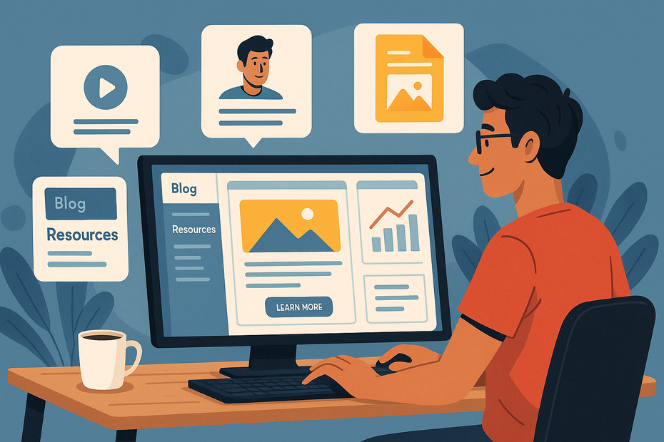 LearnWorlds Website Examples That Sell Courses Fast An informative illustration about
Content Marketing Integration That Builds Authority