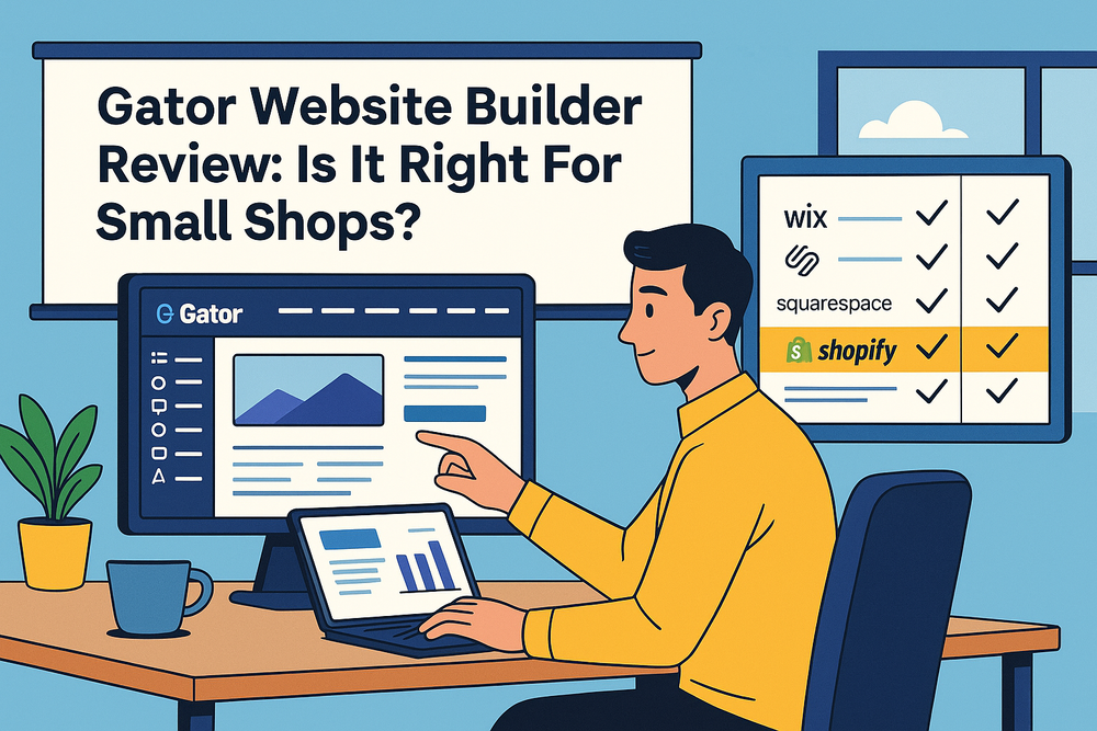 You are currently viewing Gator Website Builder Review: Is It Right For Small Shops?
