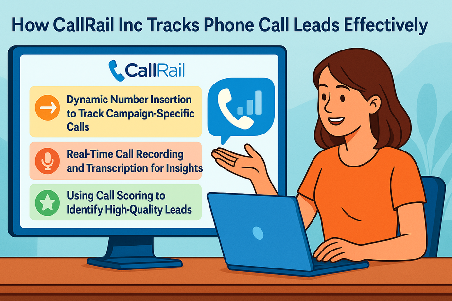 How CallRail Inc Helps Track Every Lead An informative illustration about
How CallRail Inc Tracks Phone Call Leads Effectively