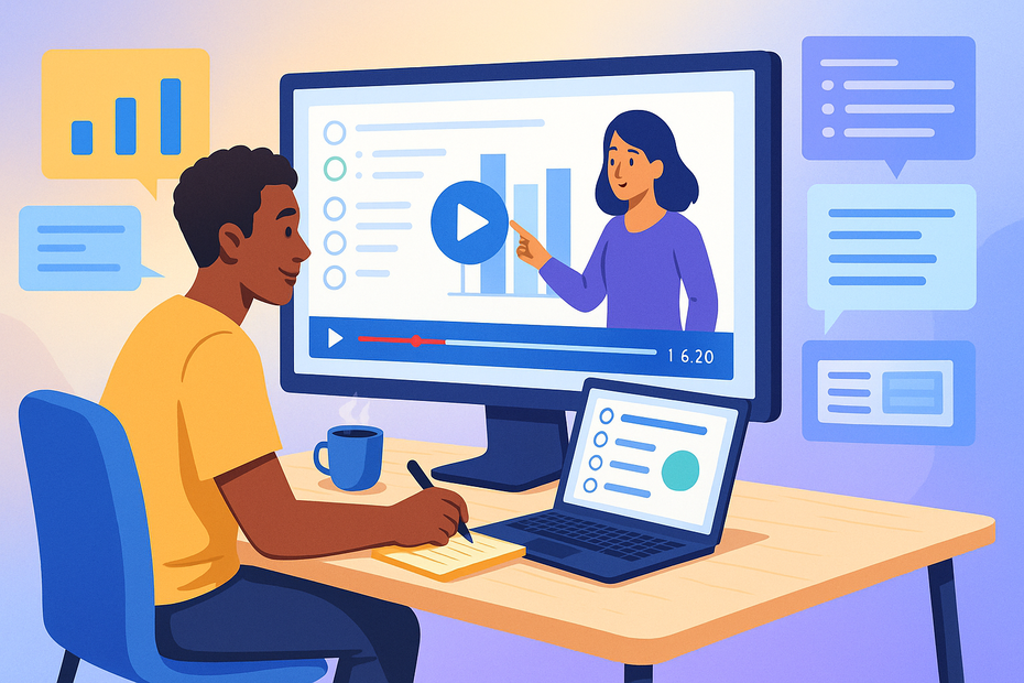 Top 10 LearnWorlds Features That Make It Stand Out An informative illustration about
Interactive Video Player With Built-In Tools