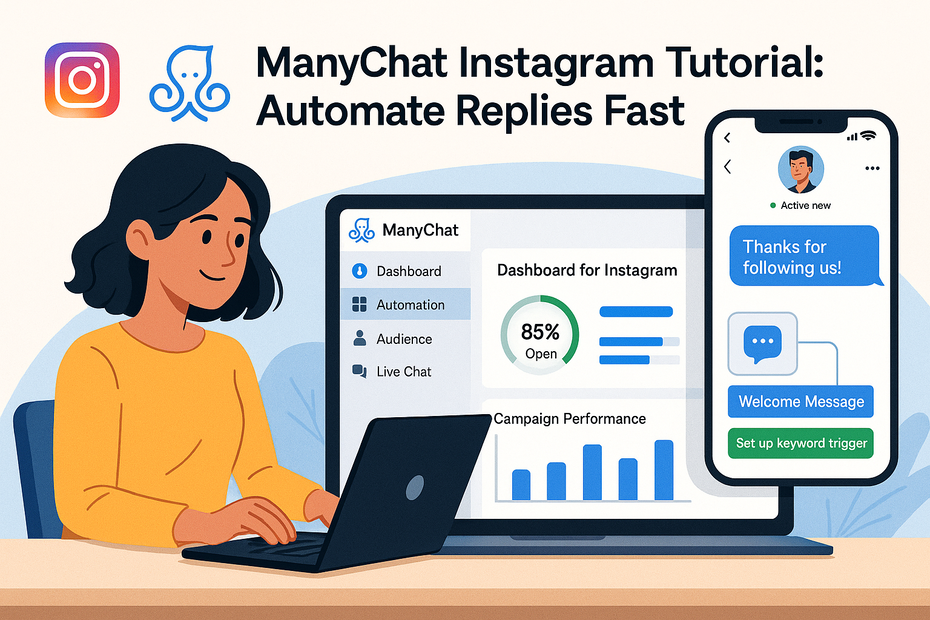 ManyChat Instagram Tutorial: Automate Replies Fast You are currently viewing ManyChat Instagram Tutorial: Automate Replies Fast