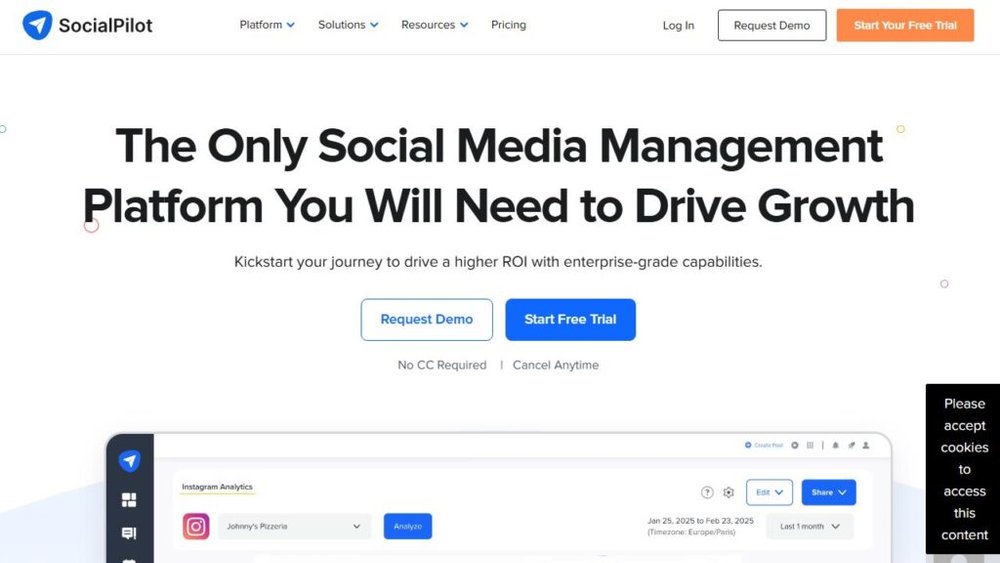 An informative illustration about
SocialPilot