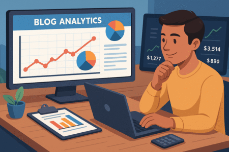 The Best Way to Start a Blog That Actually Makes Money An informative illustration about
Track Blog Performance And Scale Income