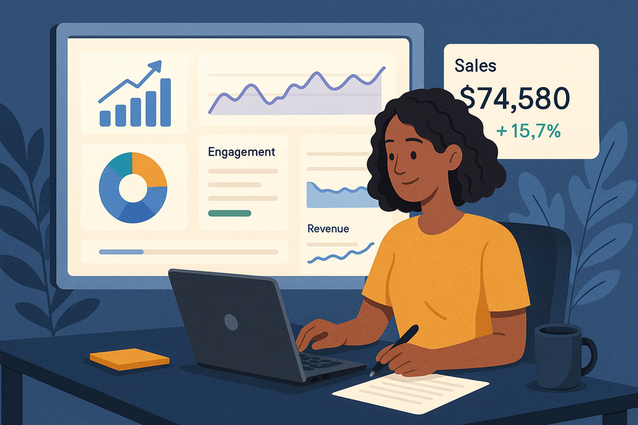 LearnWorlds Platform Guide: Build Your Online School An informative illustration about
Tracking Success With Analytics and Reporting